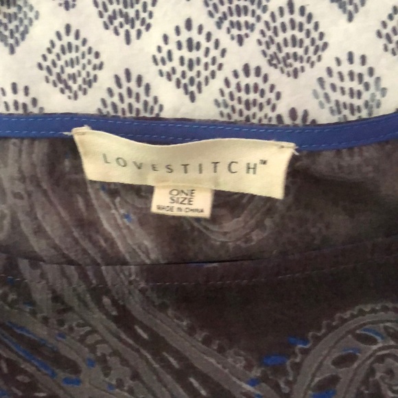 Lovestitch boho purple/blue Paisley BOHO - Picture 3 of 3